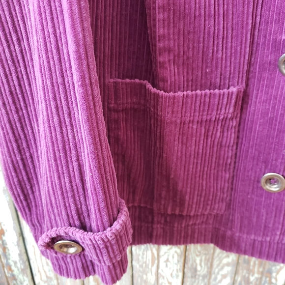 Studio Works corduroy jacket 1X purple - Picture 4 of 7
